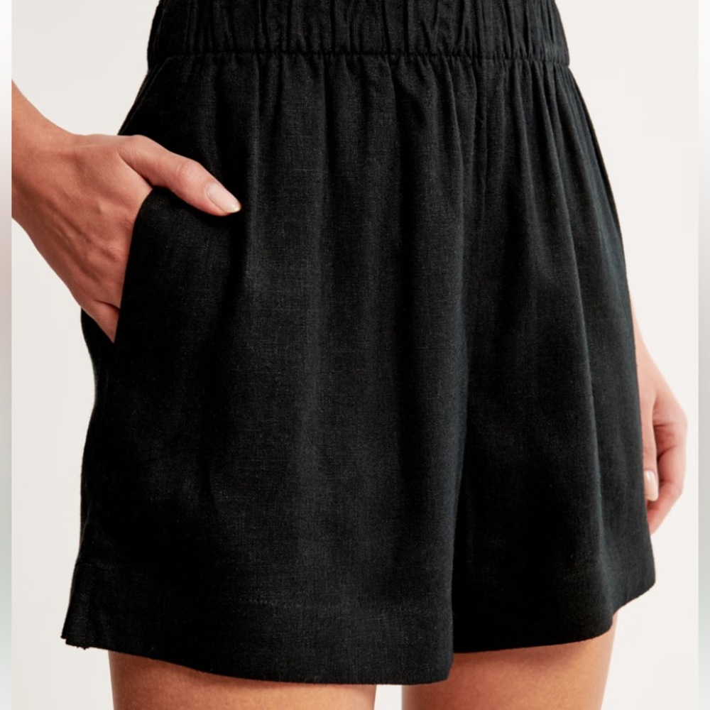 Abercrombie linen pull on shorts